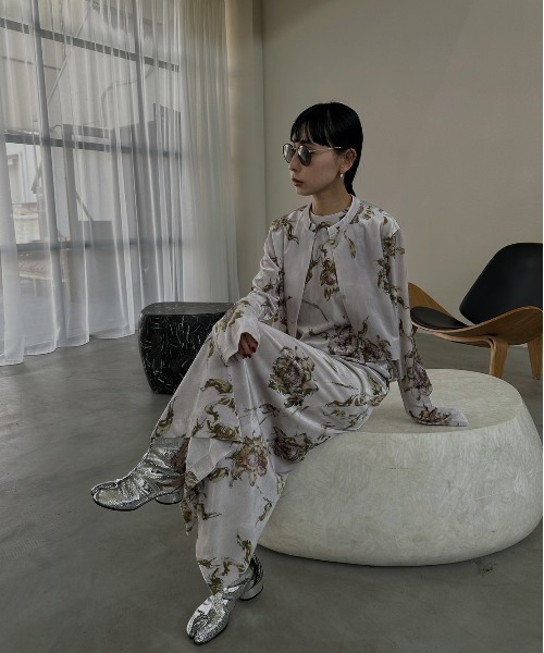 Ameri（アメリ）の「DRY FLOWER VELOUR DRESS（ワンピース）」 - WEAR