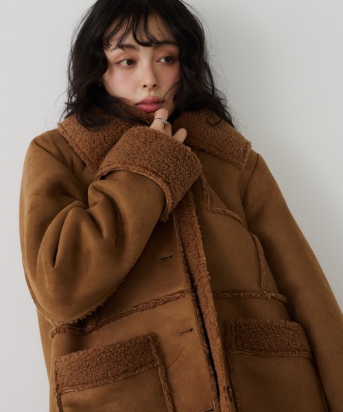 セール】ムートンミドルコート（ムートンコート）｜Unitage