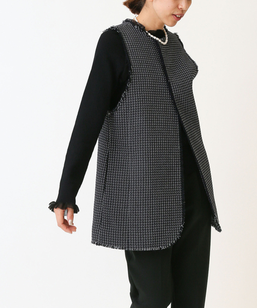 IENA（イエナ）の「＆NAVY 2way ツィード ベスト（ベスト）」 - WEAR