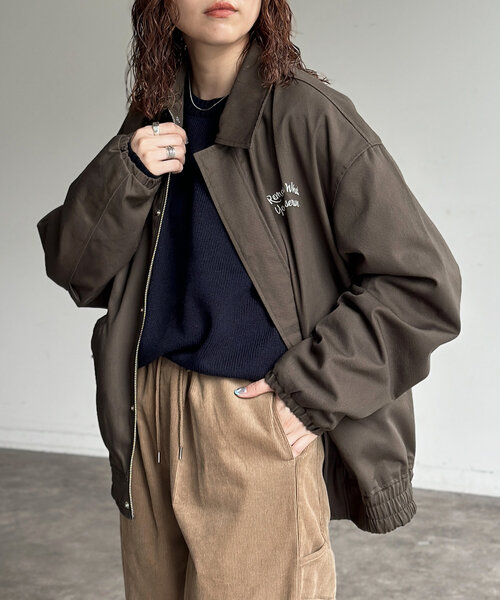 CPCM（シーピーシーエム）の「トラ刺繍ZIPブルゾン（ブルゾン）」 - WEAR