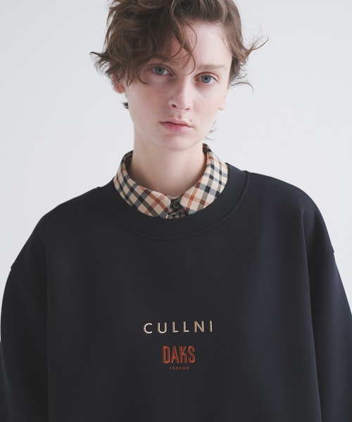 CULLNI for DAKS LONDON Drawstring Logo Embroidery Pullover（T