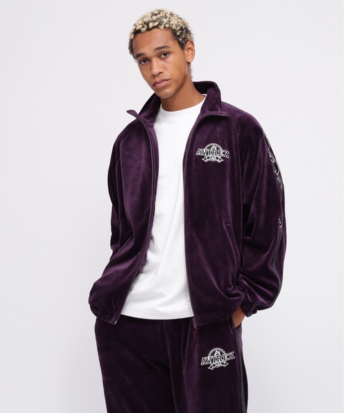 AVIREX（アヴィレックス）の「《WEB&DEPOT限定》VELOUR TRACK JACKET