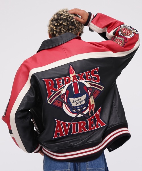 VARSITY JACKET RED AXES / バーシティジャケット レッドアクシズ