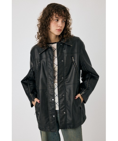 セール】AGED F/LEATHER MIDDLE ジャケット（その他アウター）｜MOUSSY