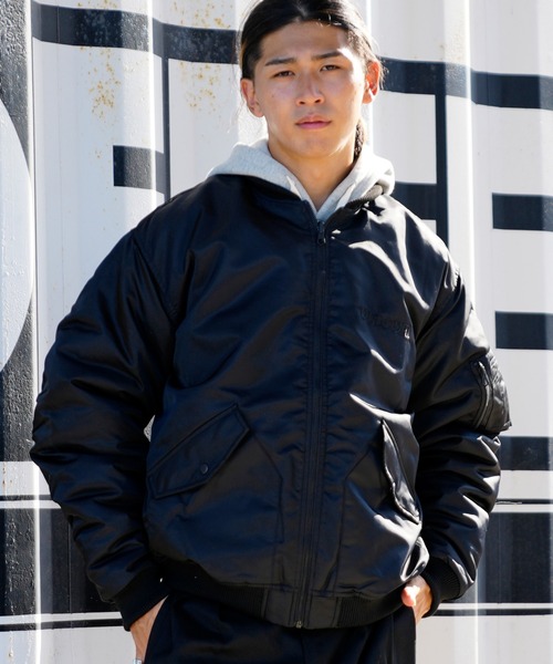 VOLCOM（ボルコム）の「VOLCOM/ボルコム ブランドロゴ刺繍 MA-1