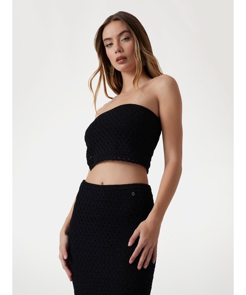 STRAPLESS Luca Tube Top トップス | GUESS(ゲス) JAPAN 公式