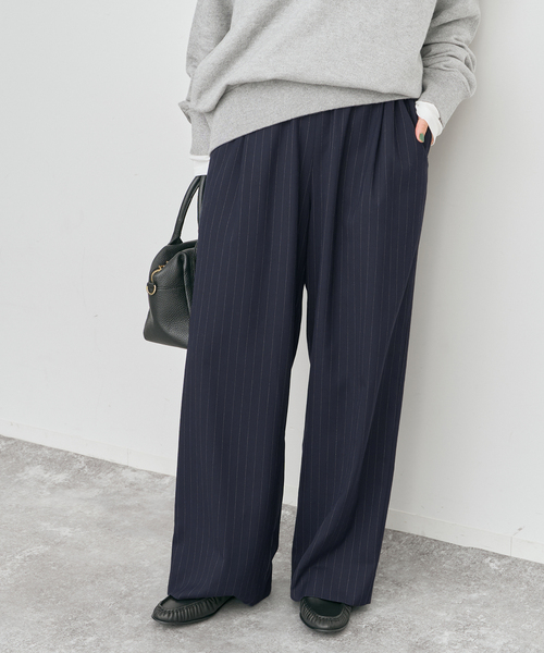 ピンストライプイージーパンツ（スラックス）｜Spick & Span（スピック