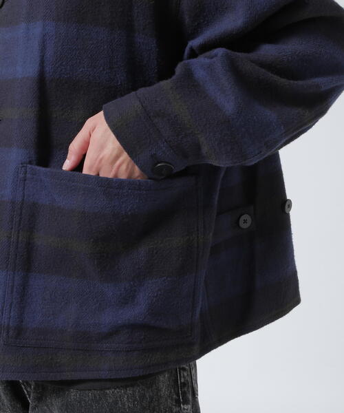 URU（ウル）の「URU/ウル/COTTON NEL CHECK - COVERALL JACKET