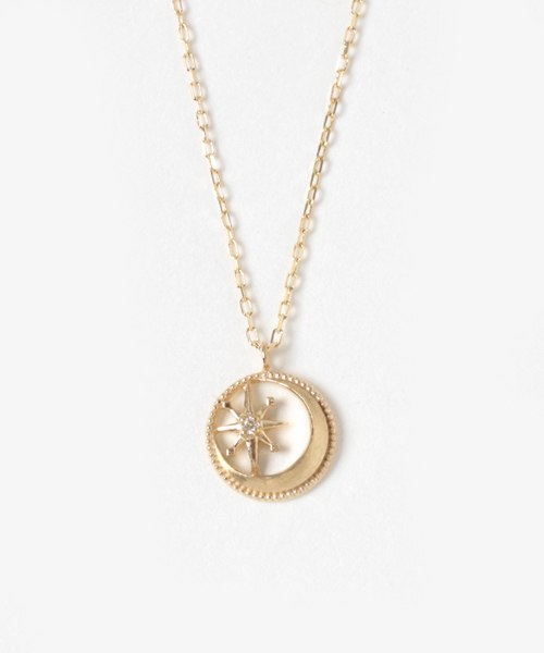 miroir（ミロワ）の「K10星月モチーフネックレス夜空シリーズ