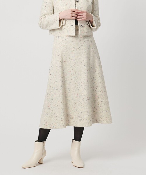 セール】シルクネップ ツイードライク スカート（スカート）｜UNITED