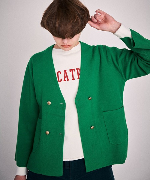 ミラノリブノーカラーダブルジャケット | ジョンブル公式通販/JOHNBULL