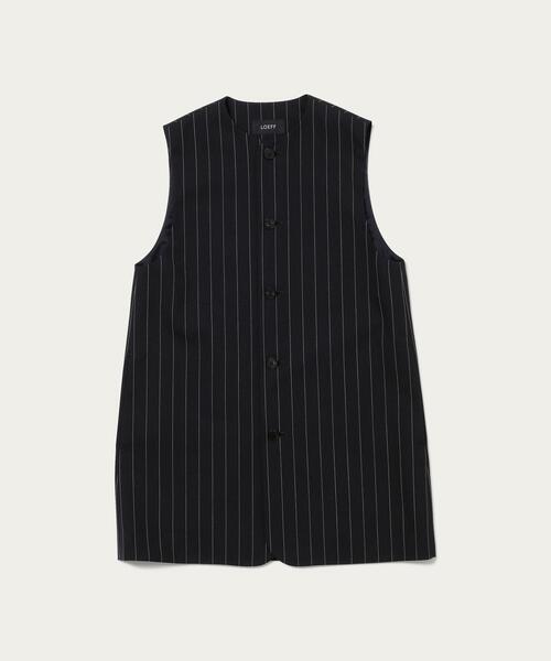 LOEFF（ロエフ）の「＜LOEFF＞ピンストライプ ギャバ ベスト（ベスト