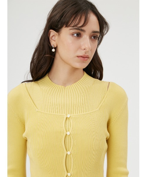 FRAY I.D（フレイアイディー）の「カーデセットリブワンピース