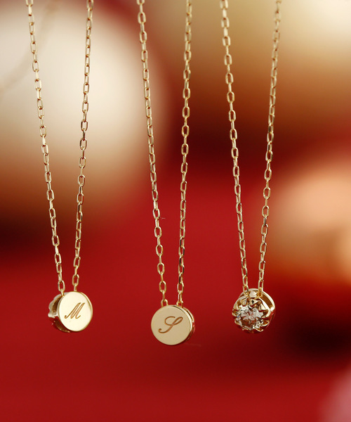 K10 ダイヤモンド シークレットイニシャル ネックレス（ネックレス