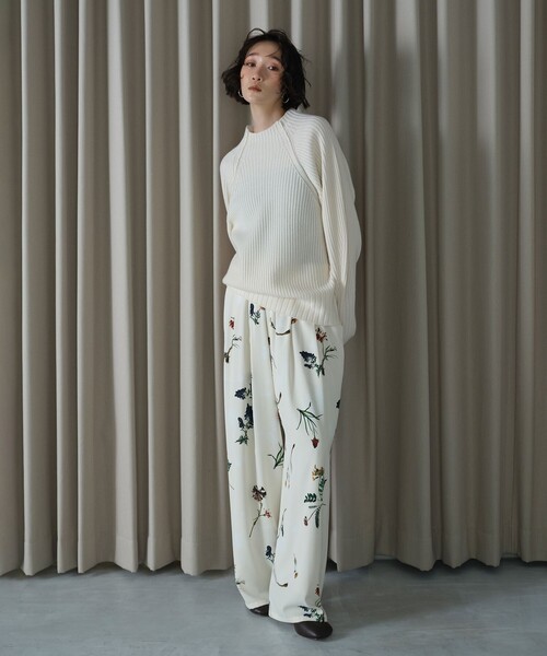 EMMEL REFINES＞EM フラワープリント イージーパンツ 2（その他パンツ