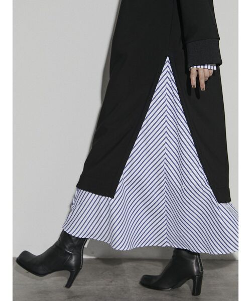 UN3D.（アンスリード）の「ドッキングスウェットワンピース