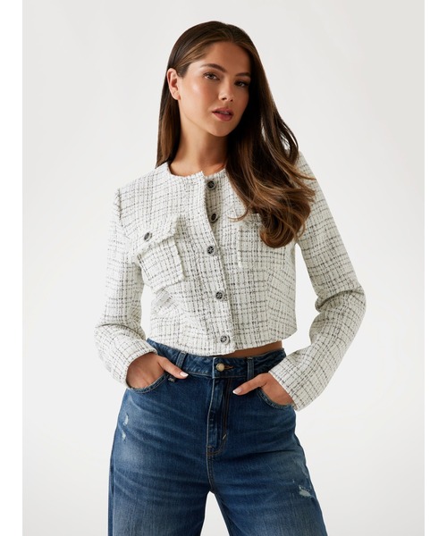 ANNAMARIA Tweed Jacket ツイードジャケット | GUESS(ゲス) JAPAN 公式