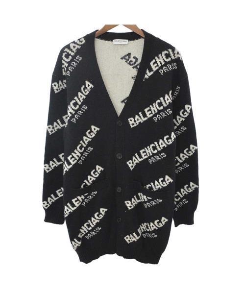 BALENCIAGA ロゴパターン カーディガン Lサイズ Balenciaga ロゴ