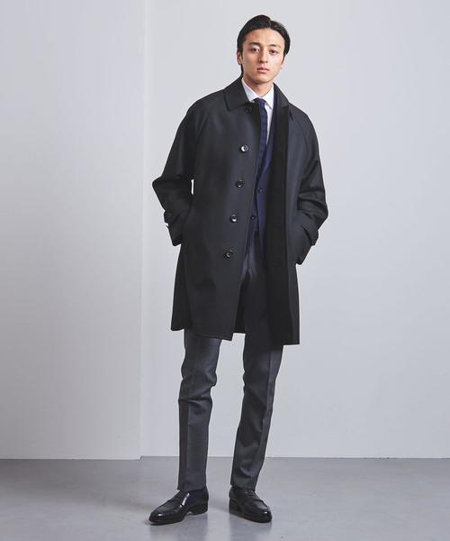 United Arrows メルトン ネイビー ステンカラーコート UNITED ARROWS（ユナイテッドアローズ） ステンカラーコート コート