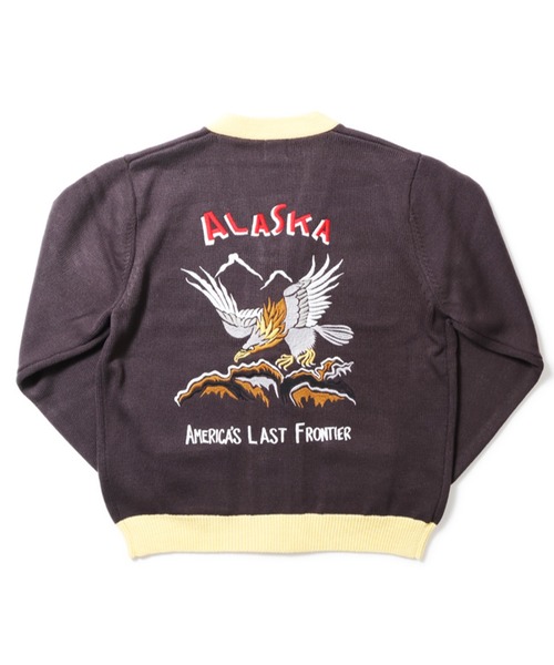 セール】HOUSTON ヒューストン ALASKA SOUVENIR KNIT CARDIGAN