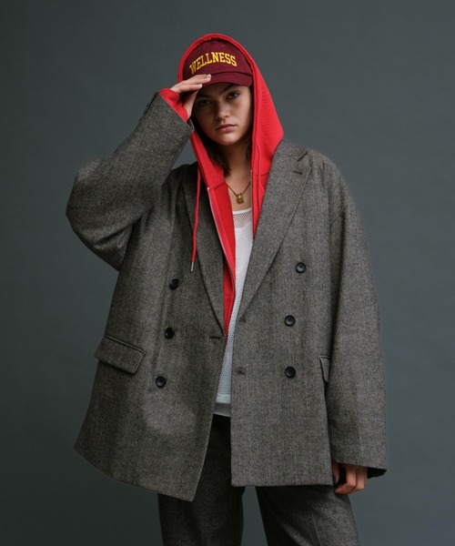 soerte（ソエルテ）の「Oversized double-breasted jacket/オーバー