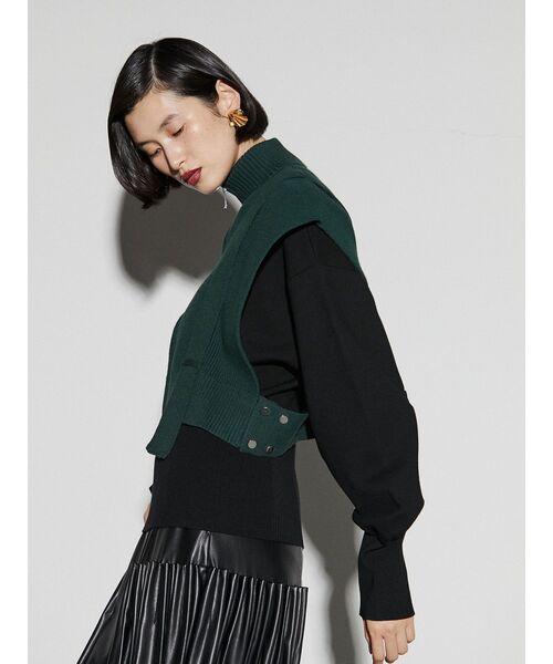 UN3D.（アンスリード）の「フロントジップニットベスト（ベスト）」 - WEAR