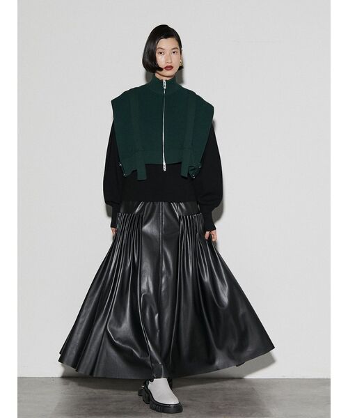 UN3D.（アンスリード）の「フロントジップニットベスト（ベスト）」 - WEAR