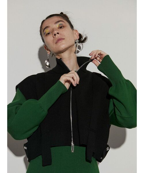 UN3D.（アンスリード）の「フロントジップニットベスト（ベスト）」 - WEAR