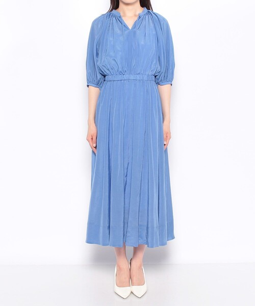 ANAYI（アナイ）の「ライトローンギャザーフレアワンピース