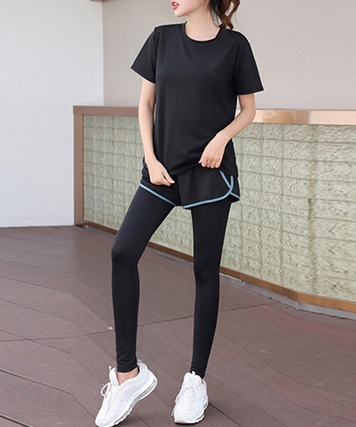 セール】【フィットネス4点セット】レディース ヨガウェア ブラ+