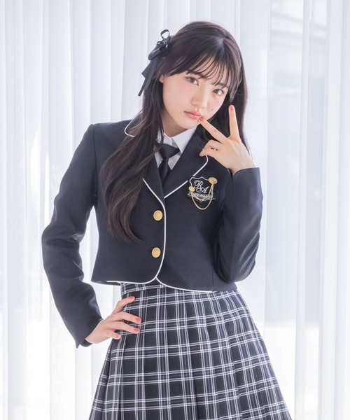 セール】【卒服2026】ボレロジャケット（ノーカラージャケット