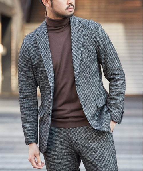 EDIFICE（エディフィス）の「CW ジャージー チェック 2B ジャケット