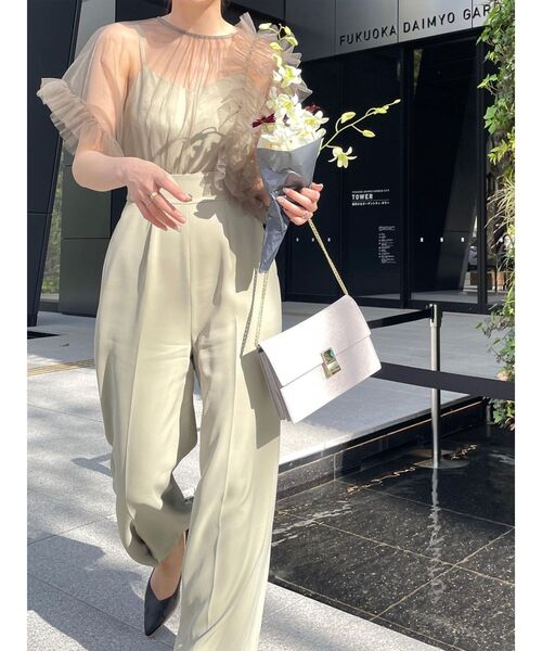 セール】【WEB限定】LADYチュールドッキングコンビネゾン（パンツ