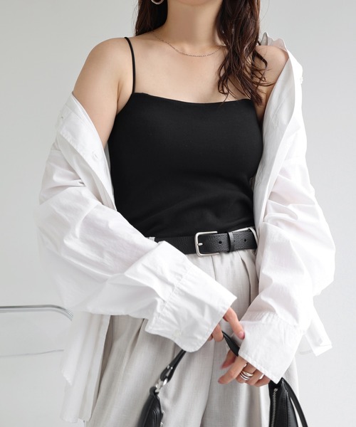 新品 コットンアコーディオンカップ付きキャミソール 2色セット M 新品