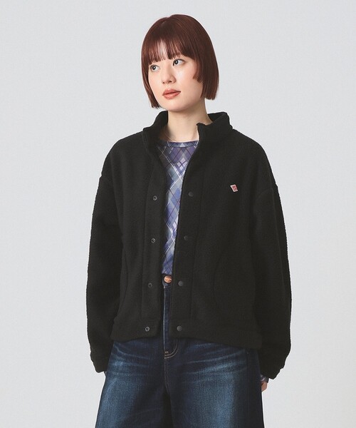 DANTON / DOUBLE FACE BOA STAND COLLAR CARDIGAN（ブルゾン）｜DANTON