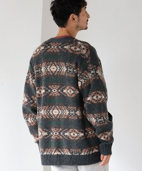 NANO universe PENDLETON/別注ニットトッパーカーデ M PENDLETON（ペン