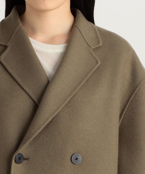 EDITION（エディション）の「□ダブルフェイス コクーンロングコート