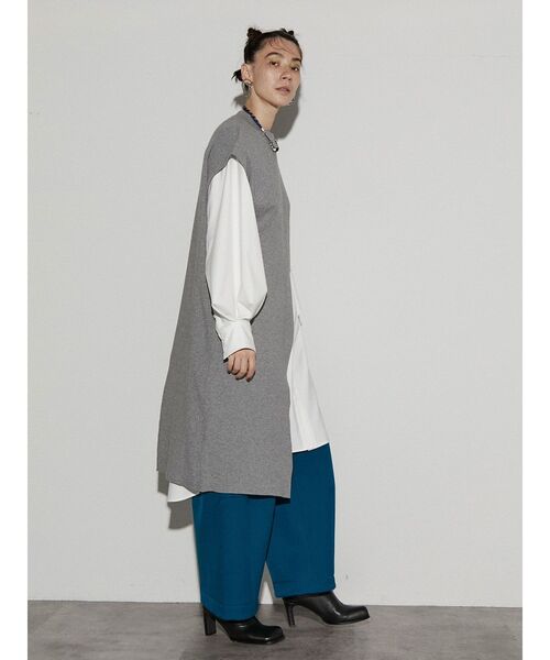 UN3D.（アンスリード）の「アシメロングニットベスト（ベスト）」 - WEAR