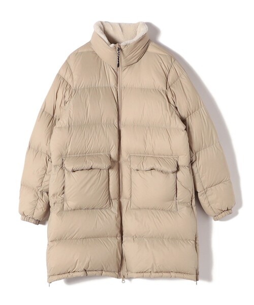 SHIPS別注】TAION:〈手洗い可能〉ネック ボア ダウン コート（ダウン