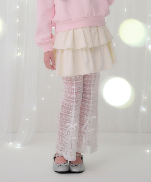 セール】ティアードスカート＆レースパンツセット（スカート）｜mezzo