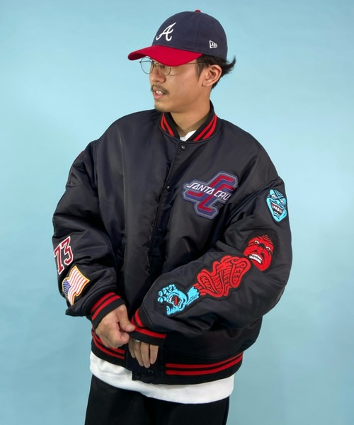 SANTACRUZ/サンタクルーズ スタジャン ナイロンジャケット/オーバー