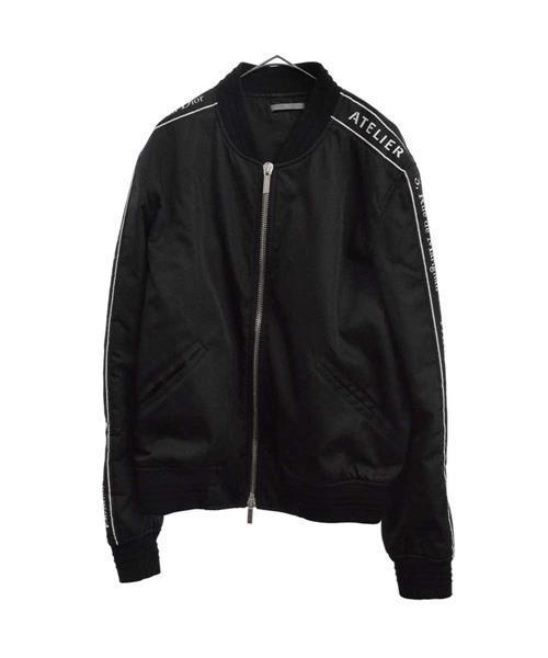 ブランド古着】ロゴテープ MA-1ボンバージャケット ブルゾン（MA-1