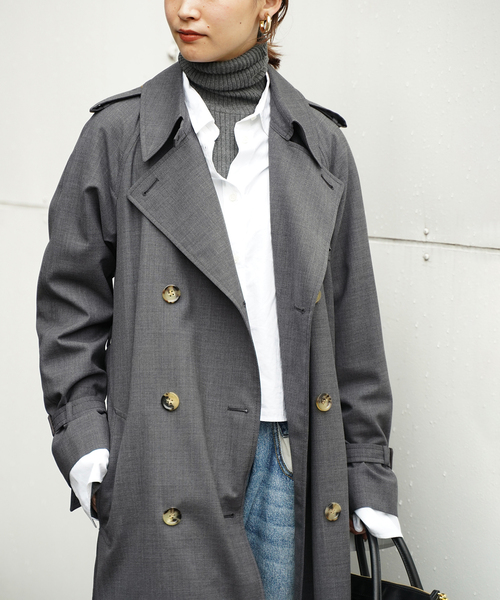 Deuxieme Classe（ドゥーズィエムクラス）の「Grey トレンチ コート