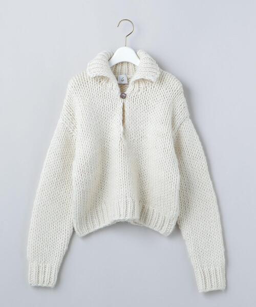 6（ロク）の「＜6(ROKU)＞WOOL ROVING KNIT PULLOVER/ニット（ニット