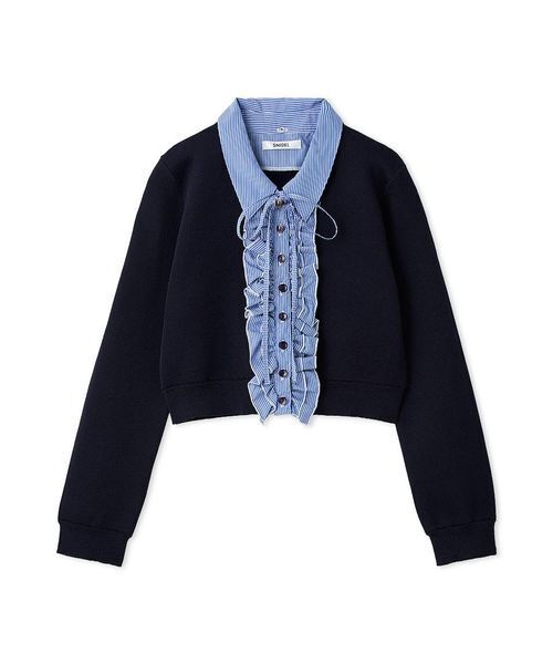 フリルニットカーディガン（カーディガン/ボレロ）｜SNIDEL
