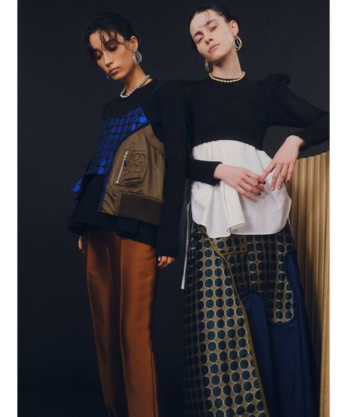 UN3D.（アンスリード）の「ジャカードミックススカート（スカート