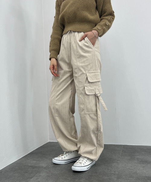 セール】【ISOOK / アイスー】コーデュロイカーゴパンツ