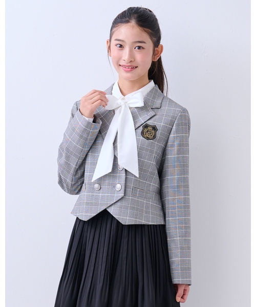 ポンポネットジュニア 卒服 160 ジャケット スカート リボン ベスト