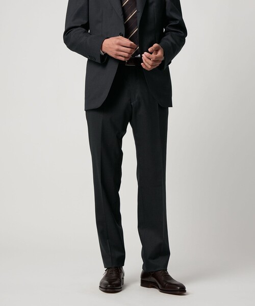 タスマニア ウール ギャバジン シングル3ボタン スーツ S‐MODEL