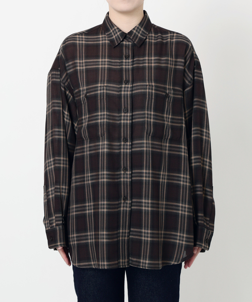 セール】《追加》ビエラチェックルーズシャツ（シャツ/ブラウス